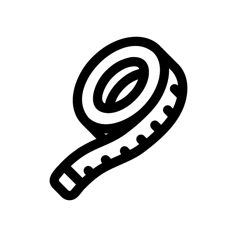 Icon eines Maßbandes